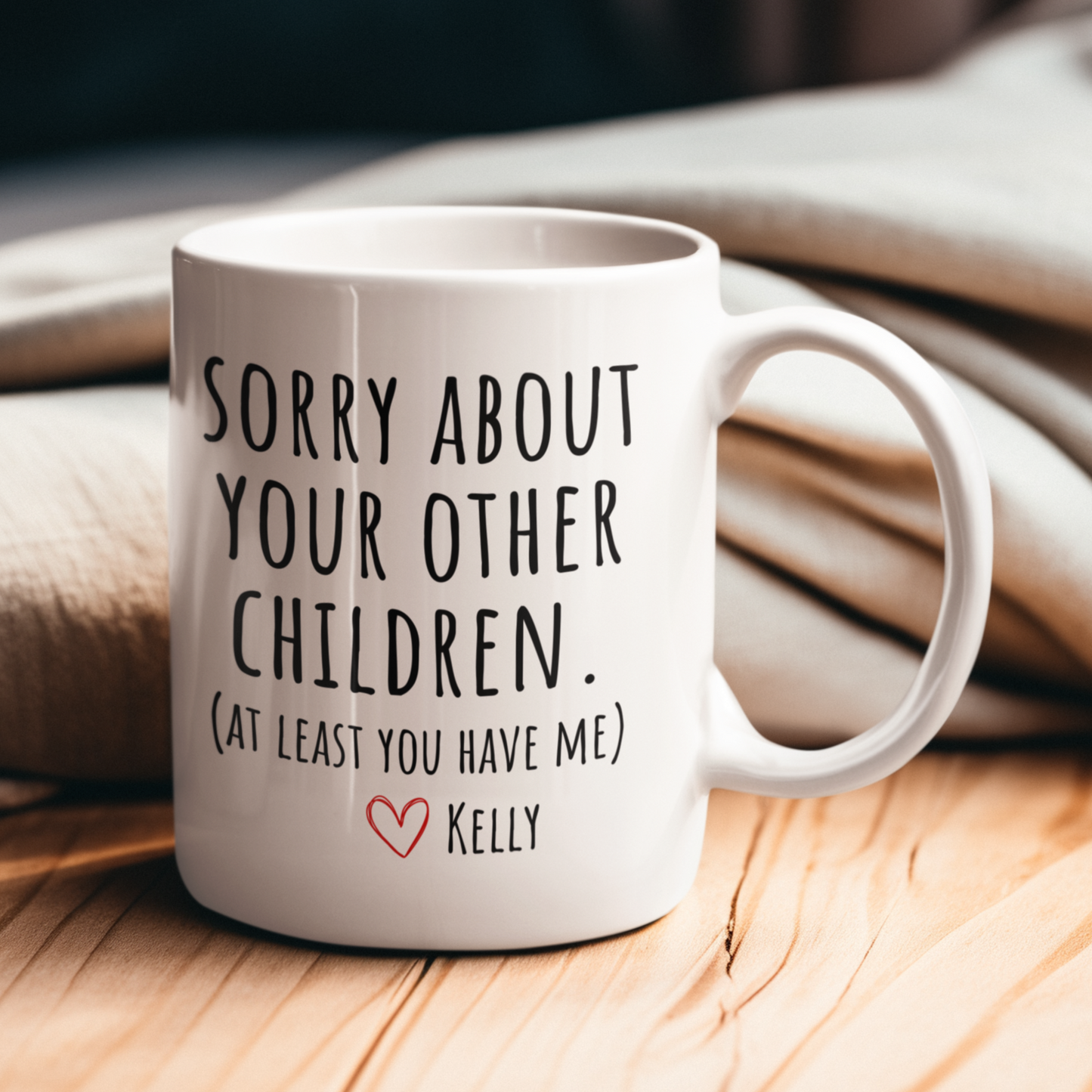 Personalized Sorry Children White Mug