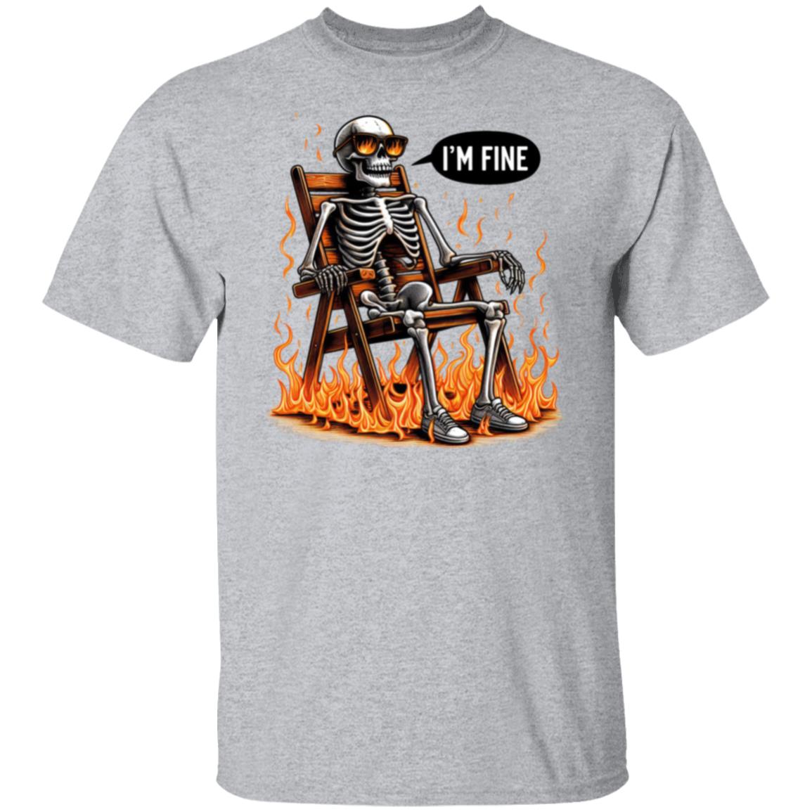 I'm Fine Skeleton T-Shirt