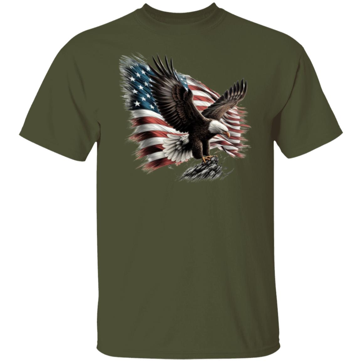 American Flag Eagle Rock T-Shirt