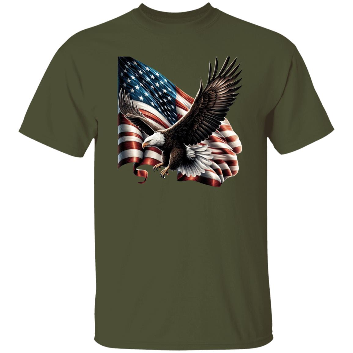 Flying American Eagle Flag T-Shirt