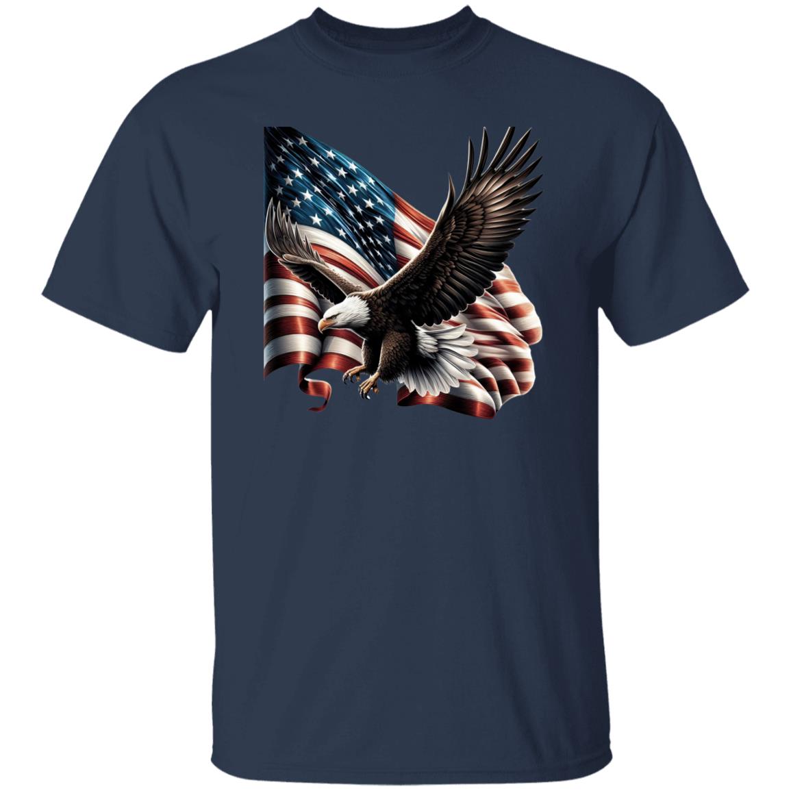 Flying American Eagle Flag T-Shirt