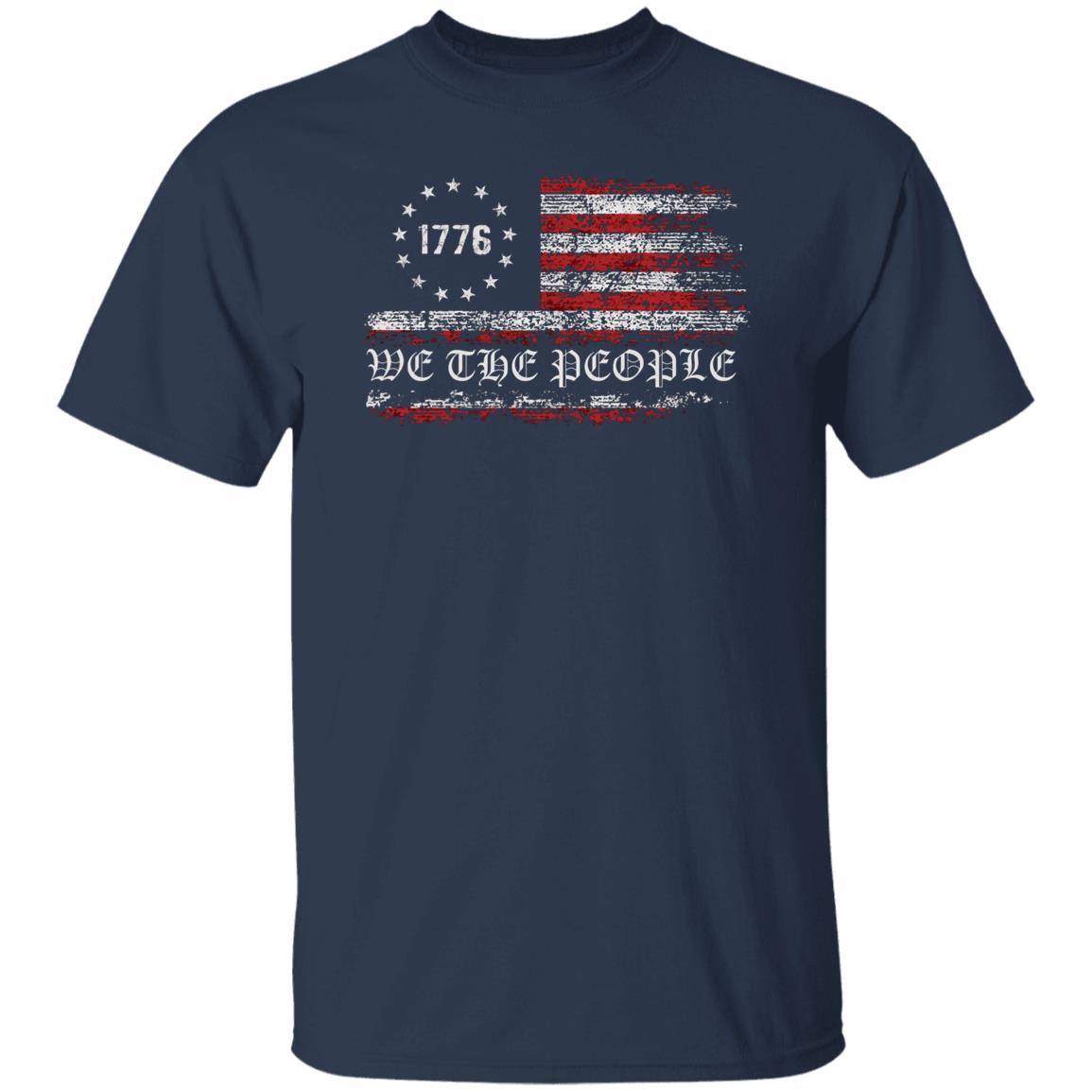 We The People Distressed Flag T-Shirt