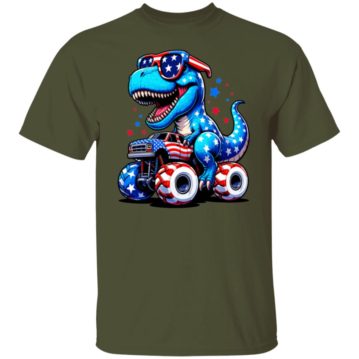 American T-Rex Monster Truck T-Shirt