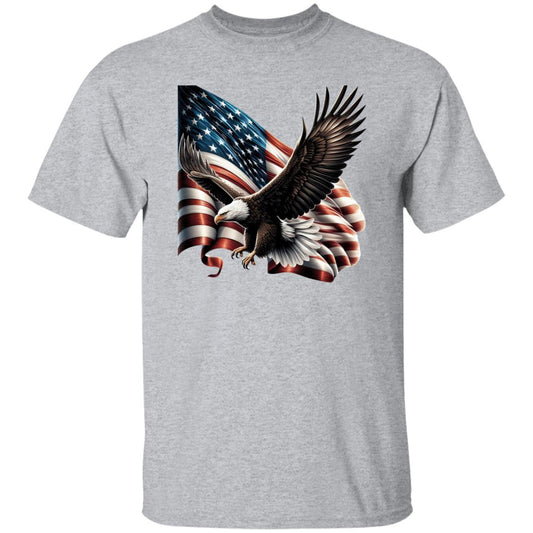 Flying American Eagle Flag T-Shirt