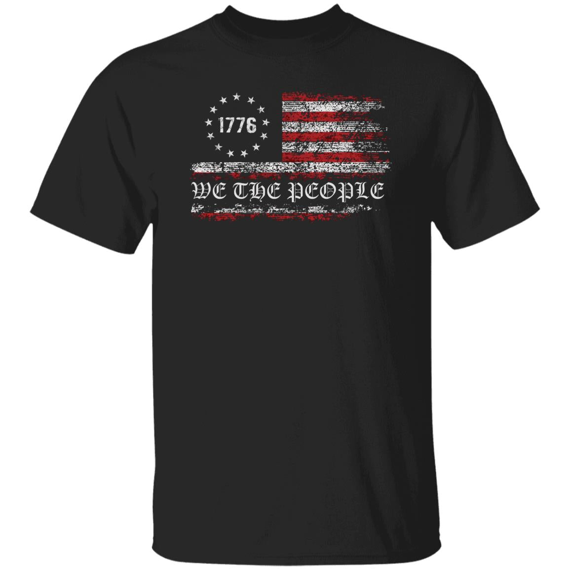 We The People Distressed Flag T-Shirt