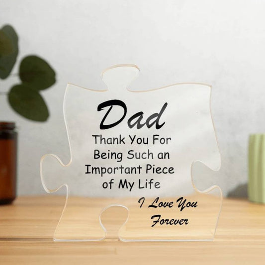 Important Piece Acrylic Puzzle Plaque