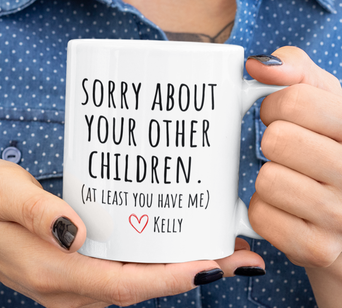 Personalized Sorry Children White Mug