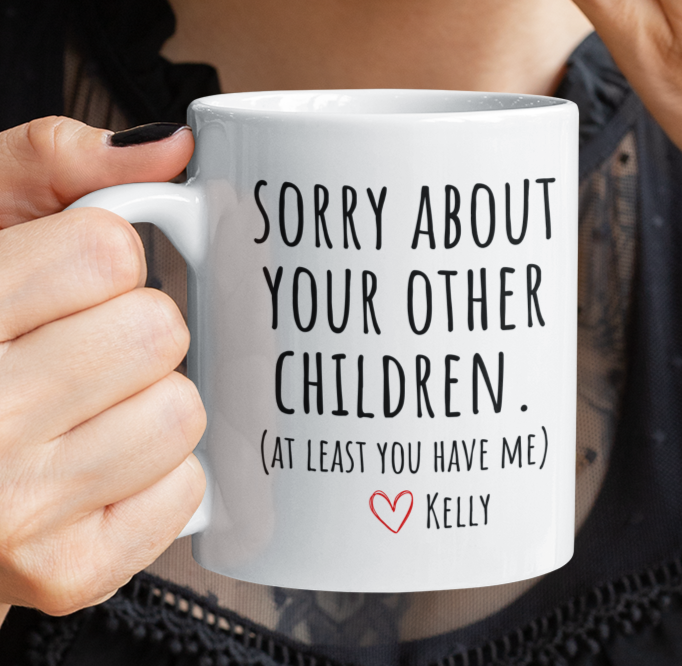 Personalized Sorry Children White Mug