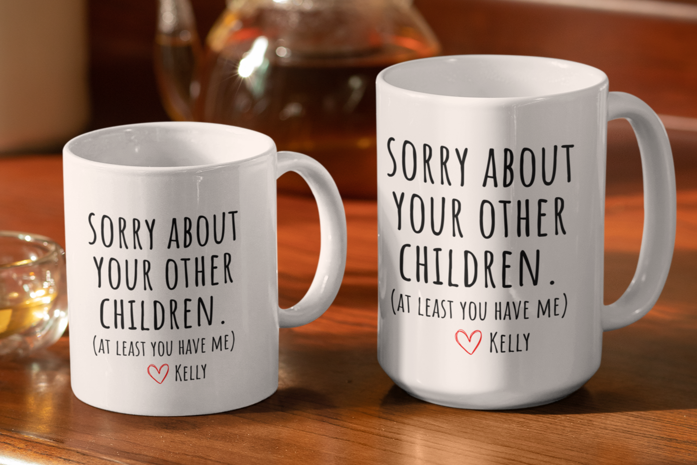 Personalized Sorry Children White Mug